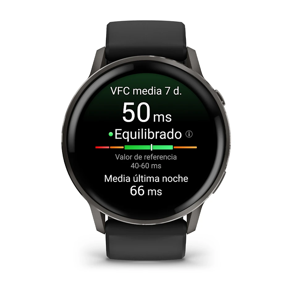 Pantalla AMOLED y monitoreo de salud del Venu® 4 – 45 mm