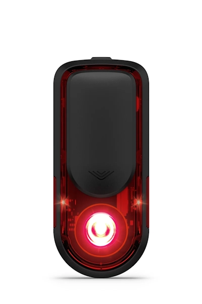 Dispositivo de seguridad vial Varia™ RearVue 820 instalado en bicicleta